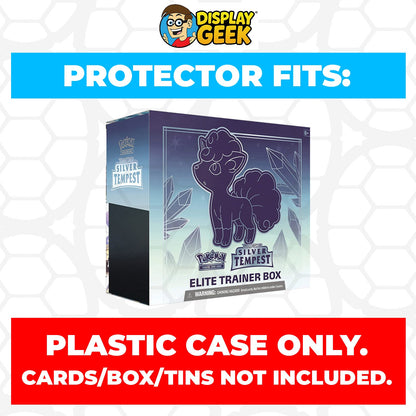 Plastic Protector for Pokemon TCG 2022 Sword & Shield Silver Tempest Vulpix ETB Elite Trainer Box