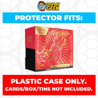 Plastic Protector for Pokemon TCG 2023 Scarlet & Violet Koraidon ETB Elite Trainer Box
