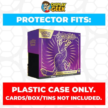 Plastic Protector for Pokemon TCG 2023 Scarlet & Violet Koraidon ETB Elite Trainer Box