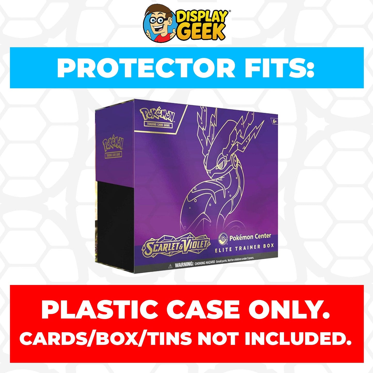 Plastic Protector for Pokemon TCG 2023 Scarlet & Violet Miraidon Pokemon Center ETB Elite Trainer Box