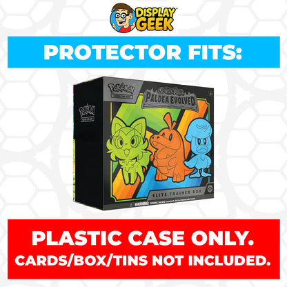 Plastic Protector for Pokemon TCG 2023 Scarlet & Violet Paldea Evolved Pokemon Center ETB Elite Trainer Box