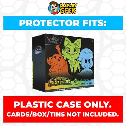 Plastic Protector for Pokemon TCG 2023 Scarlet & Violet Paldea Evolved Pokemon Center ETB Elite Trainer Box