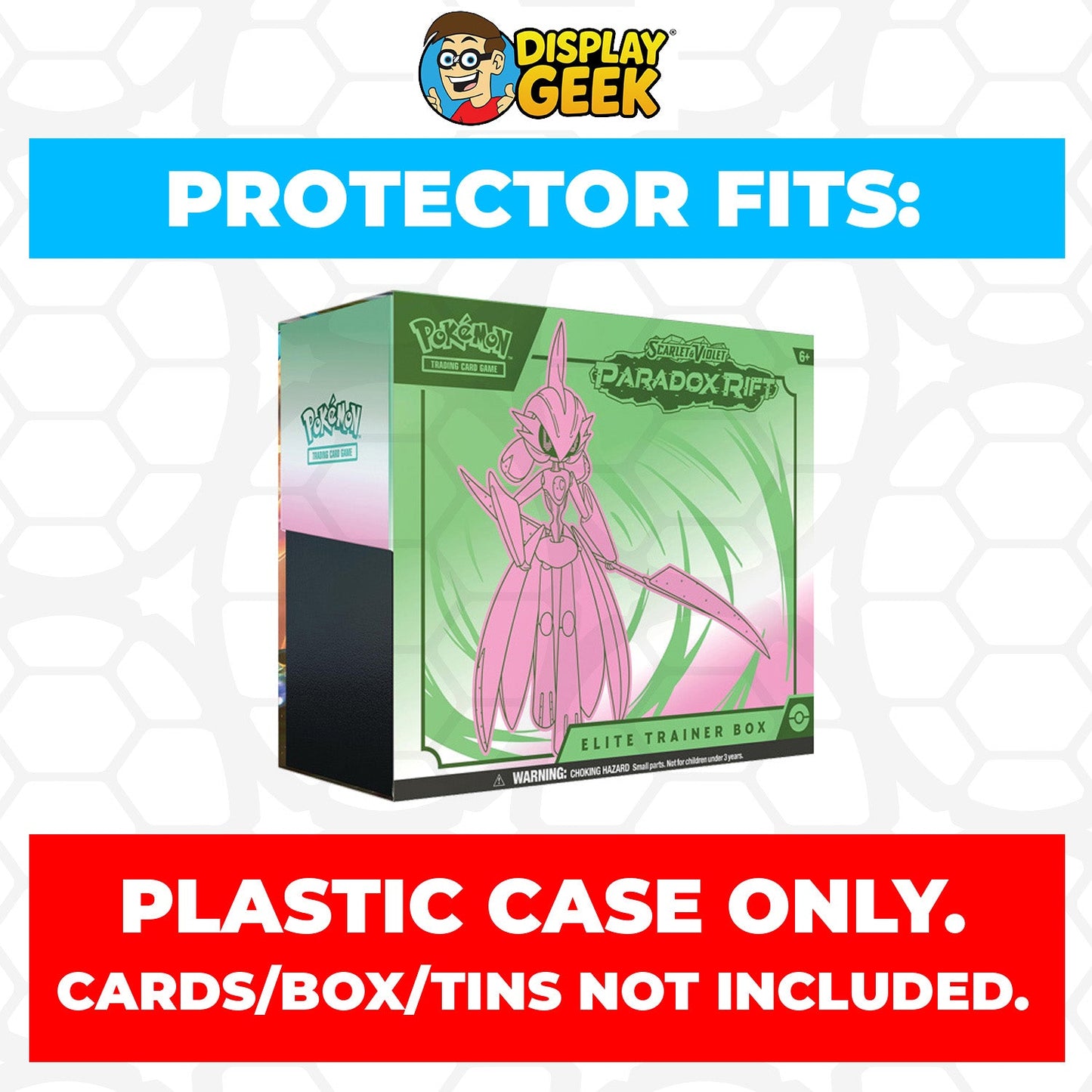 Plastic Protector for Pokemon TCG 2023 Scarlet & Violet Paradox Rift Roaring Moon Pokemon Center ETB Elite Trainer Box