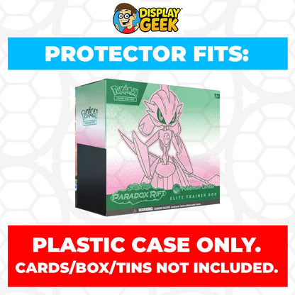 Plastic Protector for Pokemon TCG 2023 Scarlet & Violet Paradox Rift Iron Valiant Pokemon Center ETB Elite Trainer Box