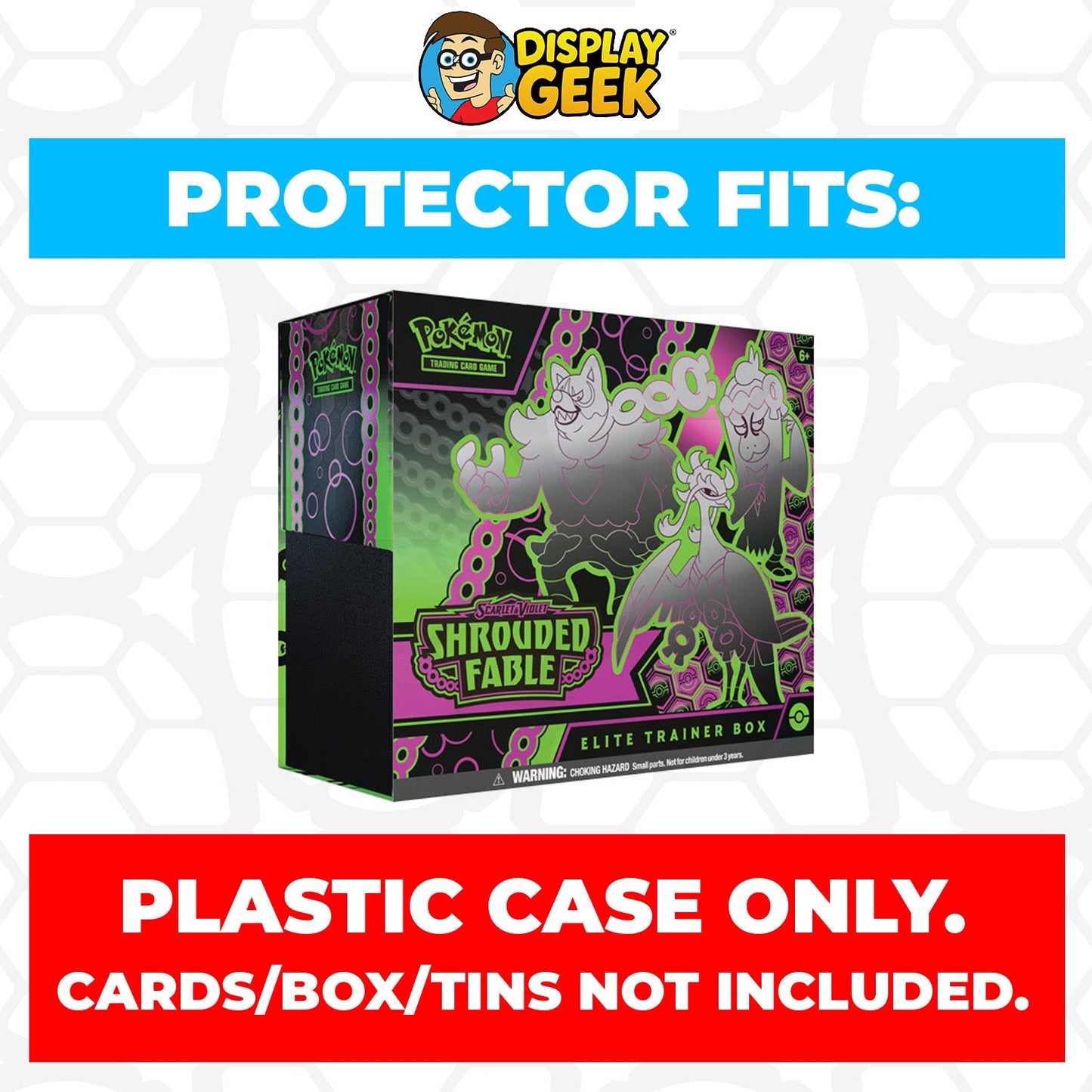 Plastic Protector for Pokemon TCG 2024 Scarlet & Violet Shrouded Fable Pokemon Center ETB Elite Trainer Box