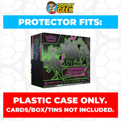 Plastic Protector for Pokemon TCG 2024 Scarlet & Violet Shrouded Fable Pokemon Center ETB Elite Trainer Box