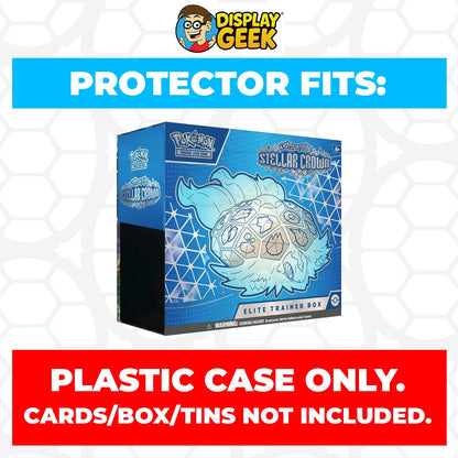 Plastic Protector for Pokemon TCG 2024 Scarlet & Violet Stellar Crown Terapagos ETB Elite Trainer Box