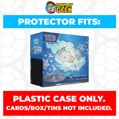 Plastic Protector for Pokemon TCG 2024 Scarlet & Violet Stellar Crown Terapagos ETB Elite Trainer Box