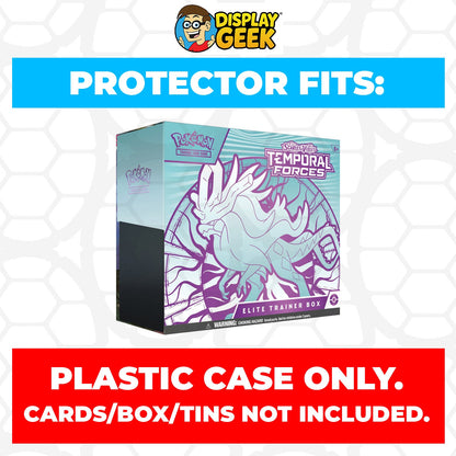 Plastic Protector for Pokemon TCG 2024 Scarlet & Violet Temporal Forces Walking Wake ETB Elite Trainer Box