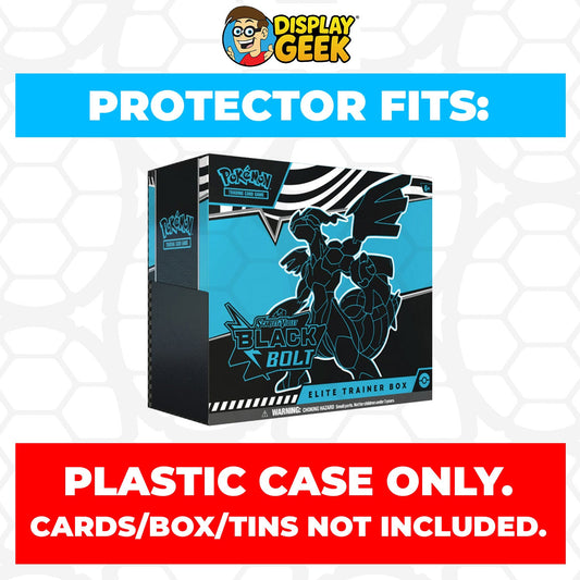 Plastic Protector for Pokemon TCG 2025 Scarlet & Violet Black Bolt Zekrom ETB Elite Trainer Box