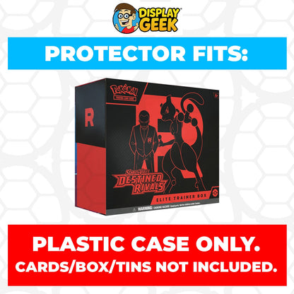 Plastic Protector for Pokemon TCG 2025 Scarlet & Violet Destined Rivals Mewtwo Pokemon Center ETB Elite Trainer Box