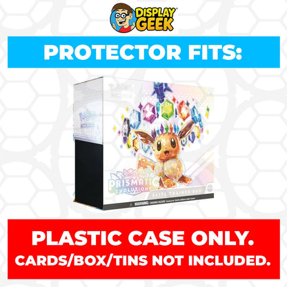 Plastic Protector for Pokemon TCG 2025 Scarlet & Violet Prismatic Evolutions Eevee Pokemon Center ETB Elite Trainer Box