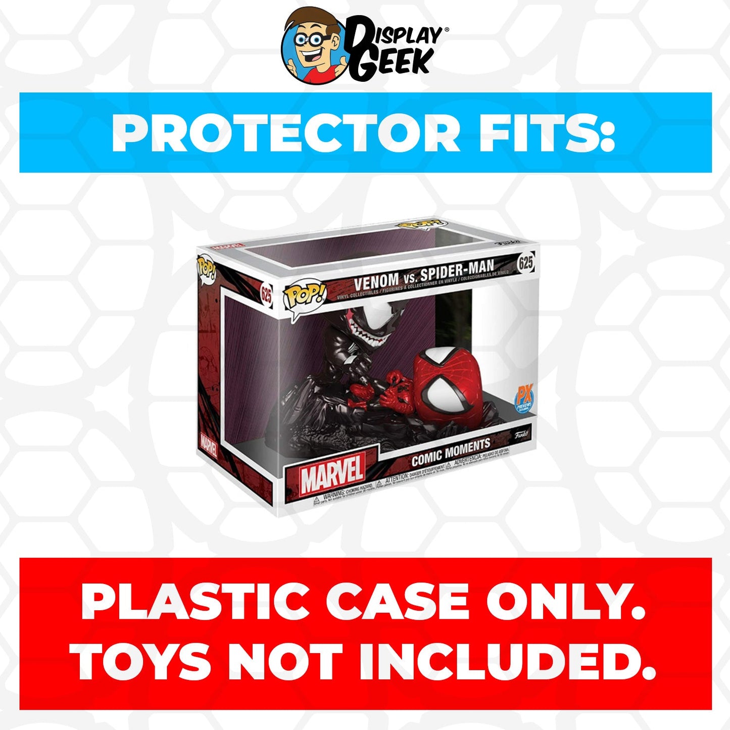 Pop Protector for Venom vs Spider-Man Metallic #625 Funko Pop Comic Moments