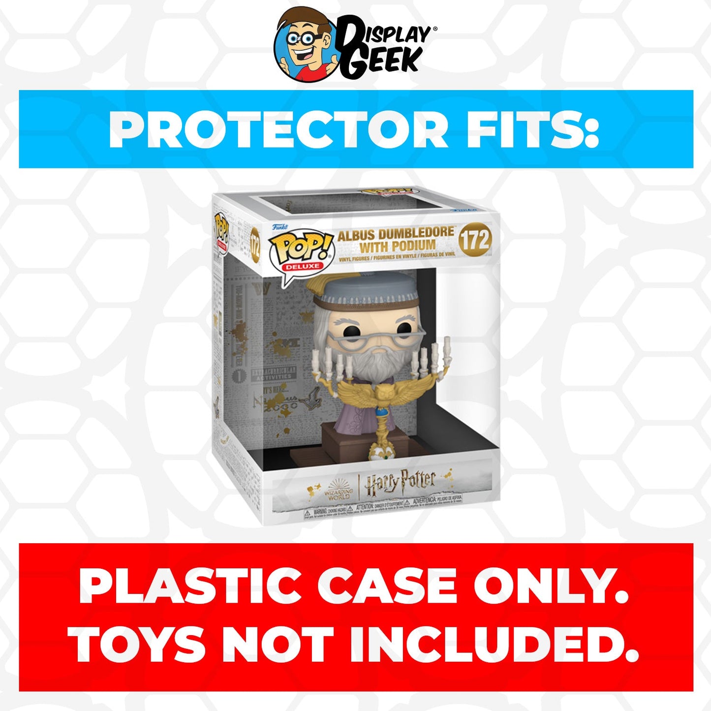 Pop Protector for Funko Pop Deluxe Albus Dumbledore with Fawkes #187
