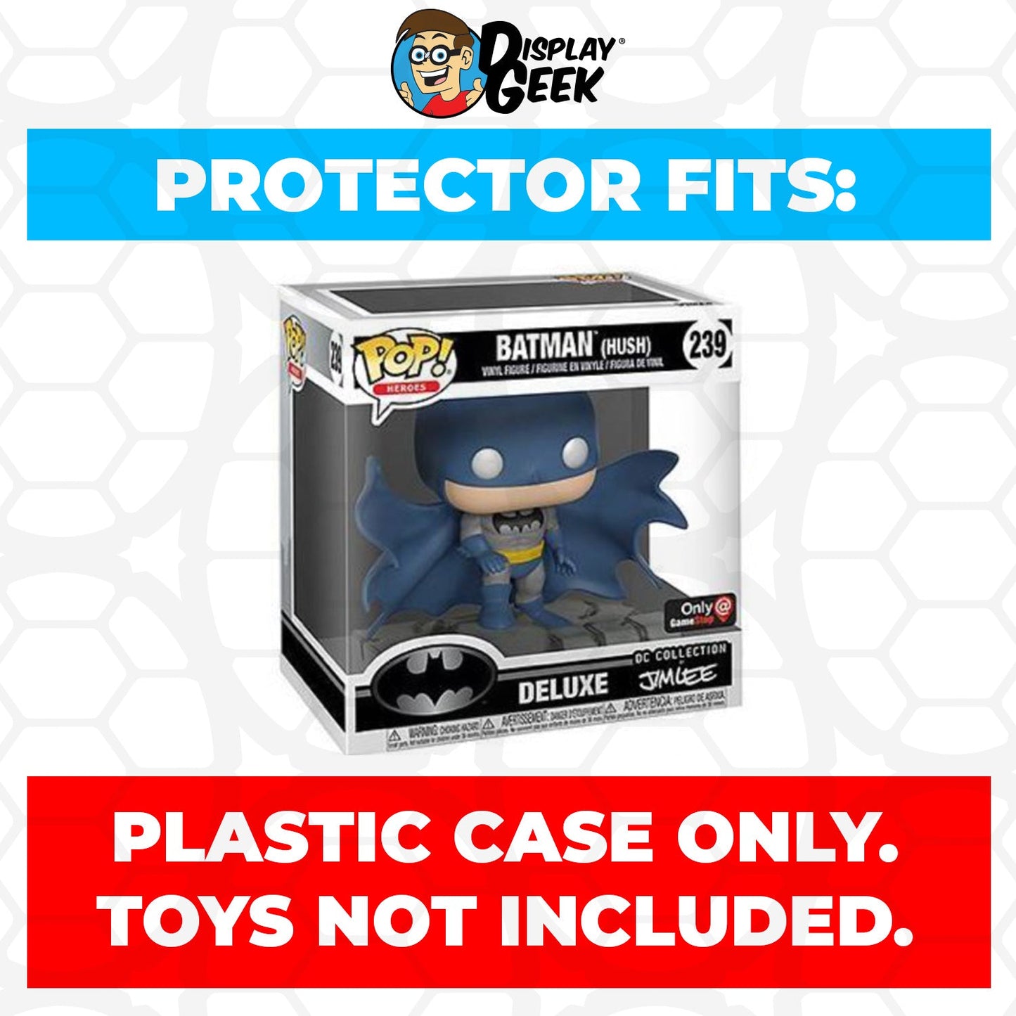 Pop Protector for Batman Hush Jim Lee Blue #239 Funko Pop Deluxe