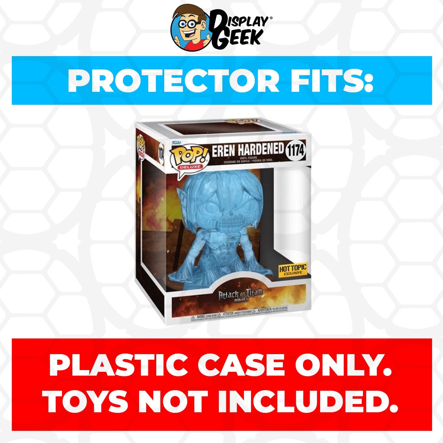 Pop Protector for Attack on Titan Eren Hardened #1174 Funko Pop Deluxe