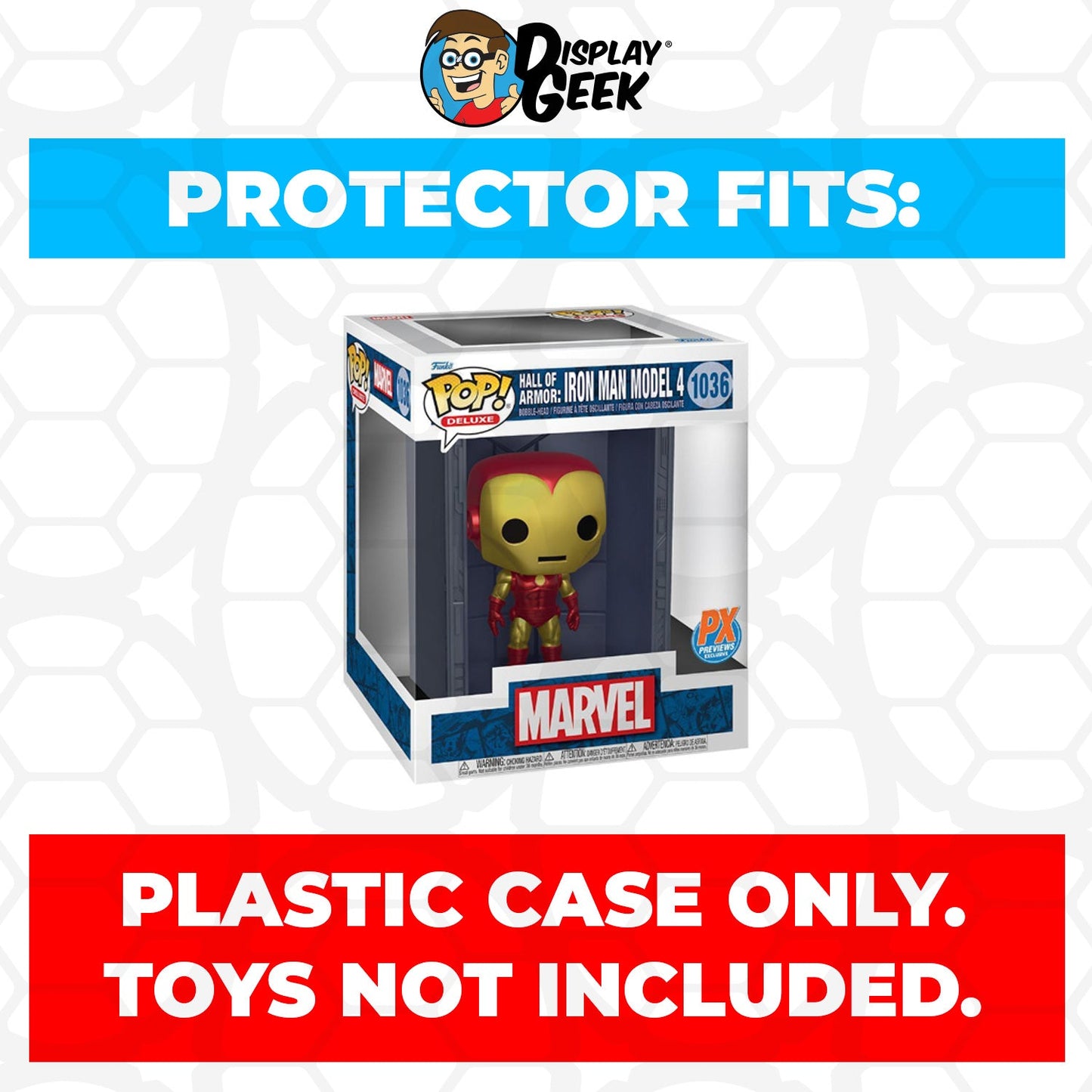 Pop Protector for Hall of Armor Iron Man Model 4 #1036 Funko Pop Deluxe
