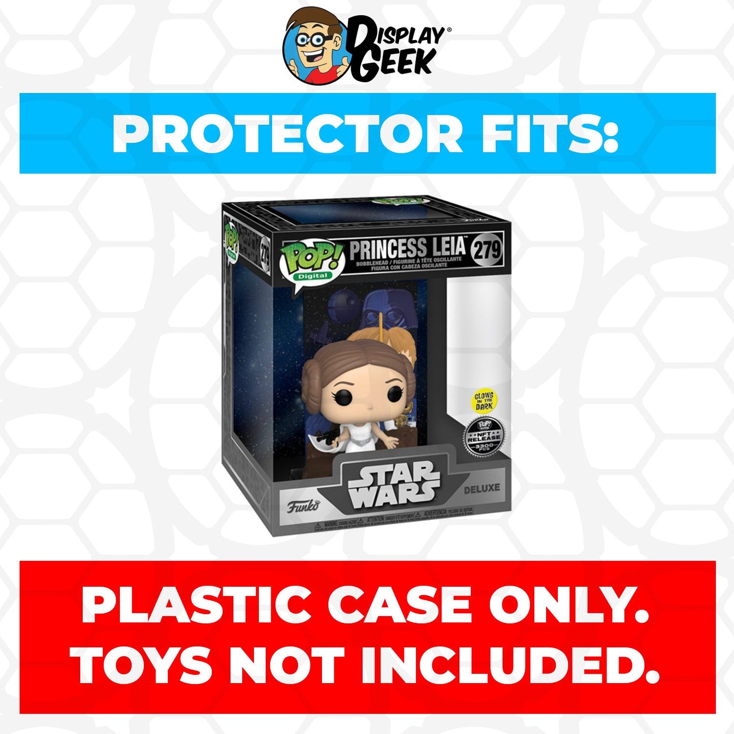 Pop Protector for NFT Princess Leia Glow #279 Funko Pop Deluxe