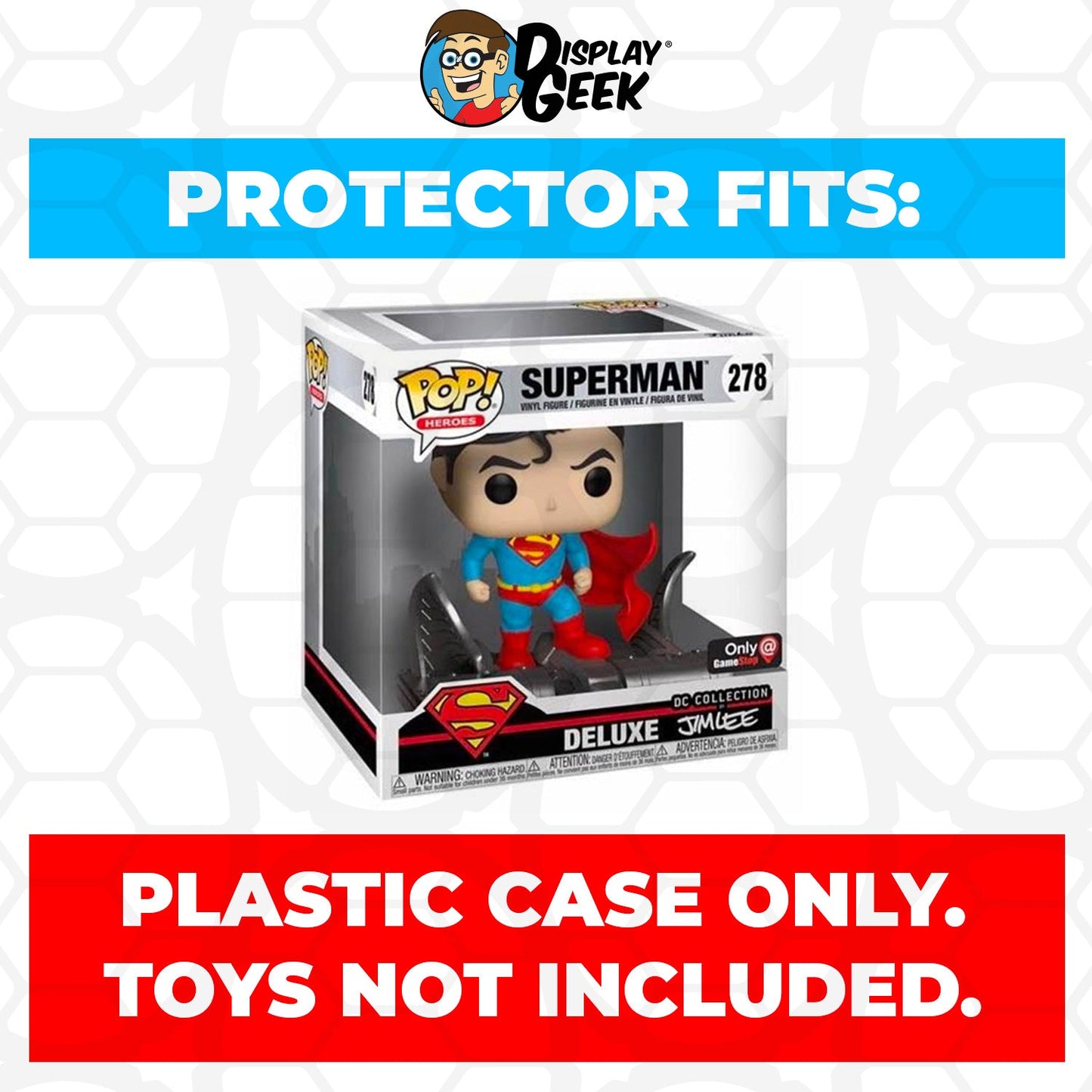 Pop Protector for Superman Jim Lee #278 Funko Pop Deluxe