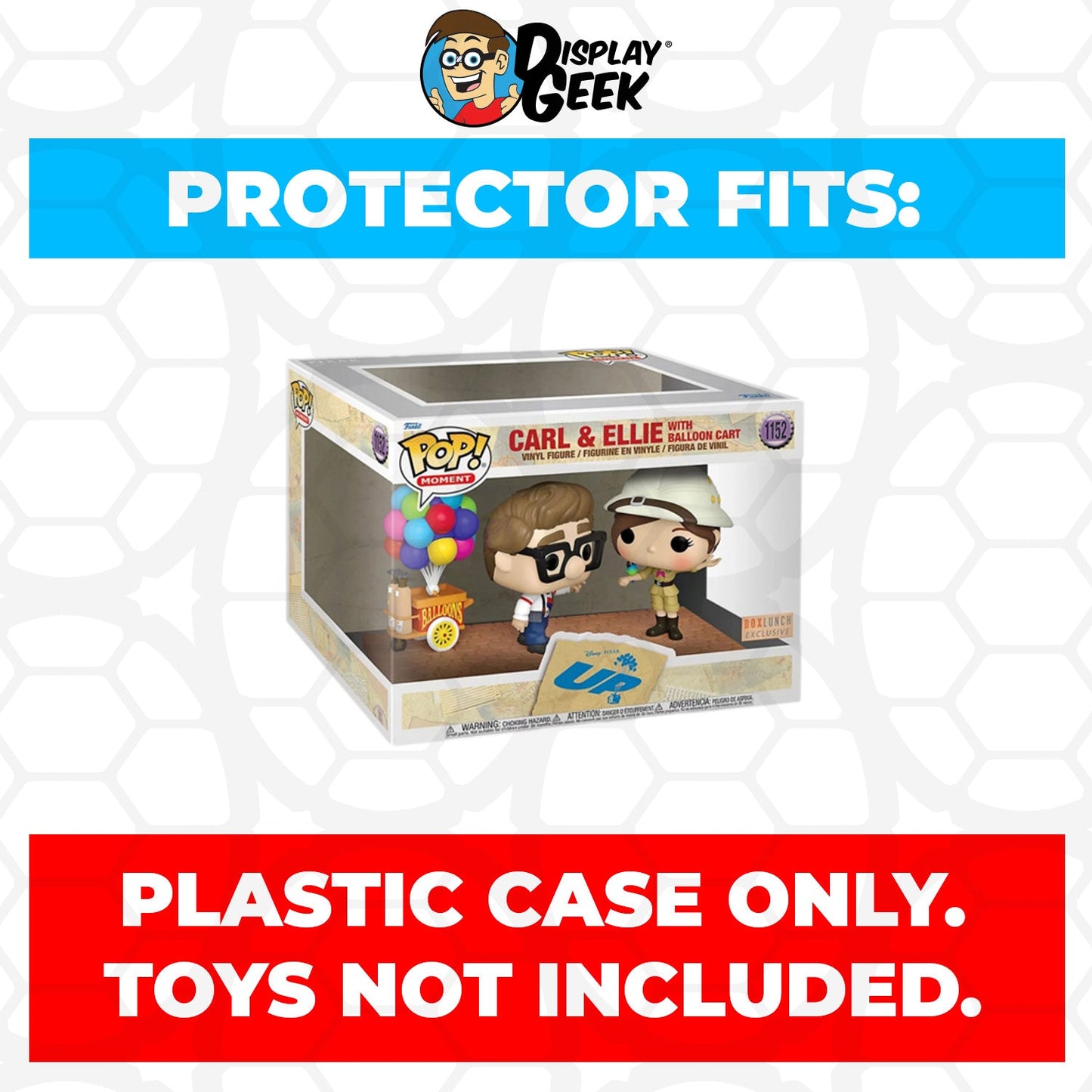 Pop Protector for Carl & Ellie with Balloon Cart #1152 Funko Pop Moment
