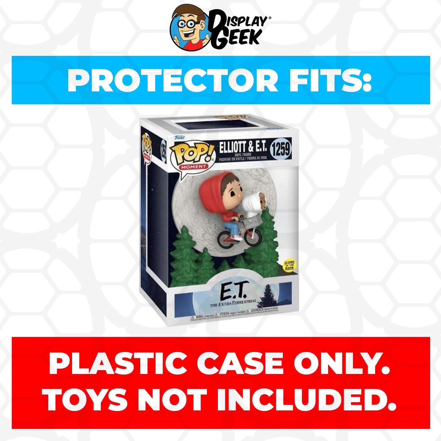 Pop Protector for Elliot & E.T. Glow #1259 Funko Pop Moment