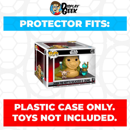 Pop Protector for Jabba the Hutt & Salacious Crumb #611 Funko Pop Movie Moments