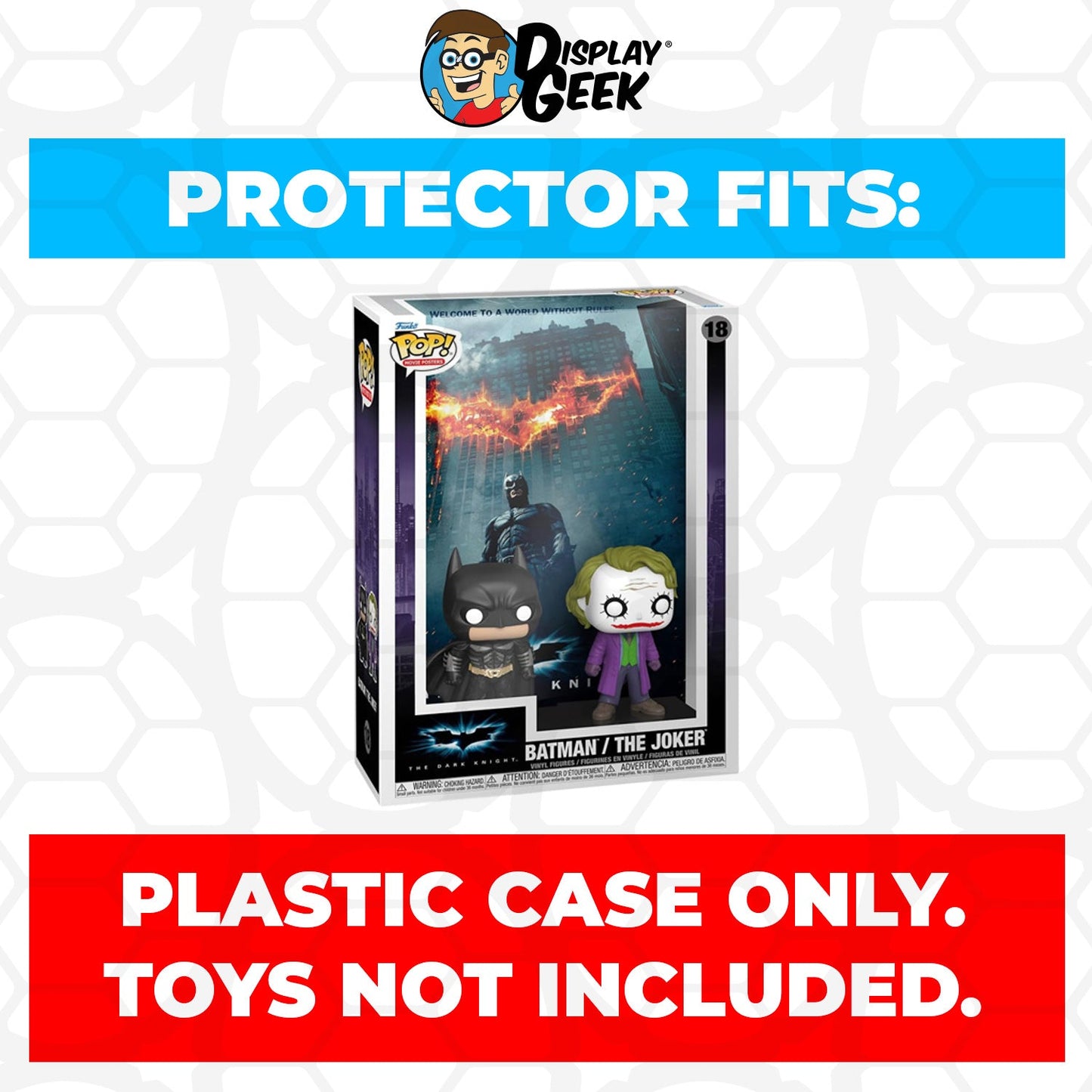Pop Protector for Batman & The Joker Dark Knight #18 Funko Pop Movie Posters