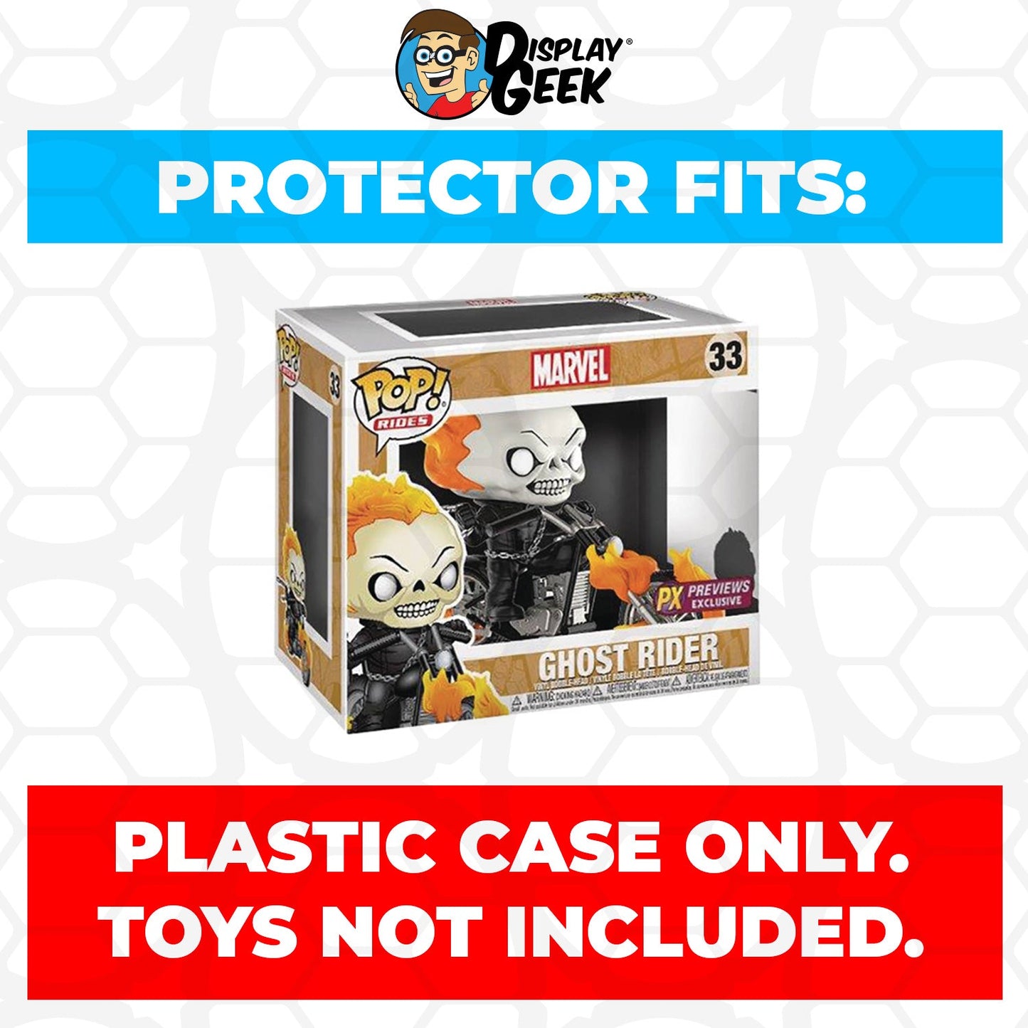 Pop Protector for Ghost Rider Motorcycle #33 PX Previews Funko Pop Rides