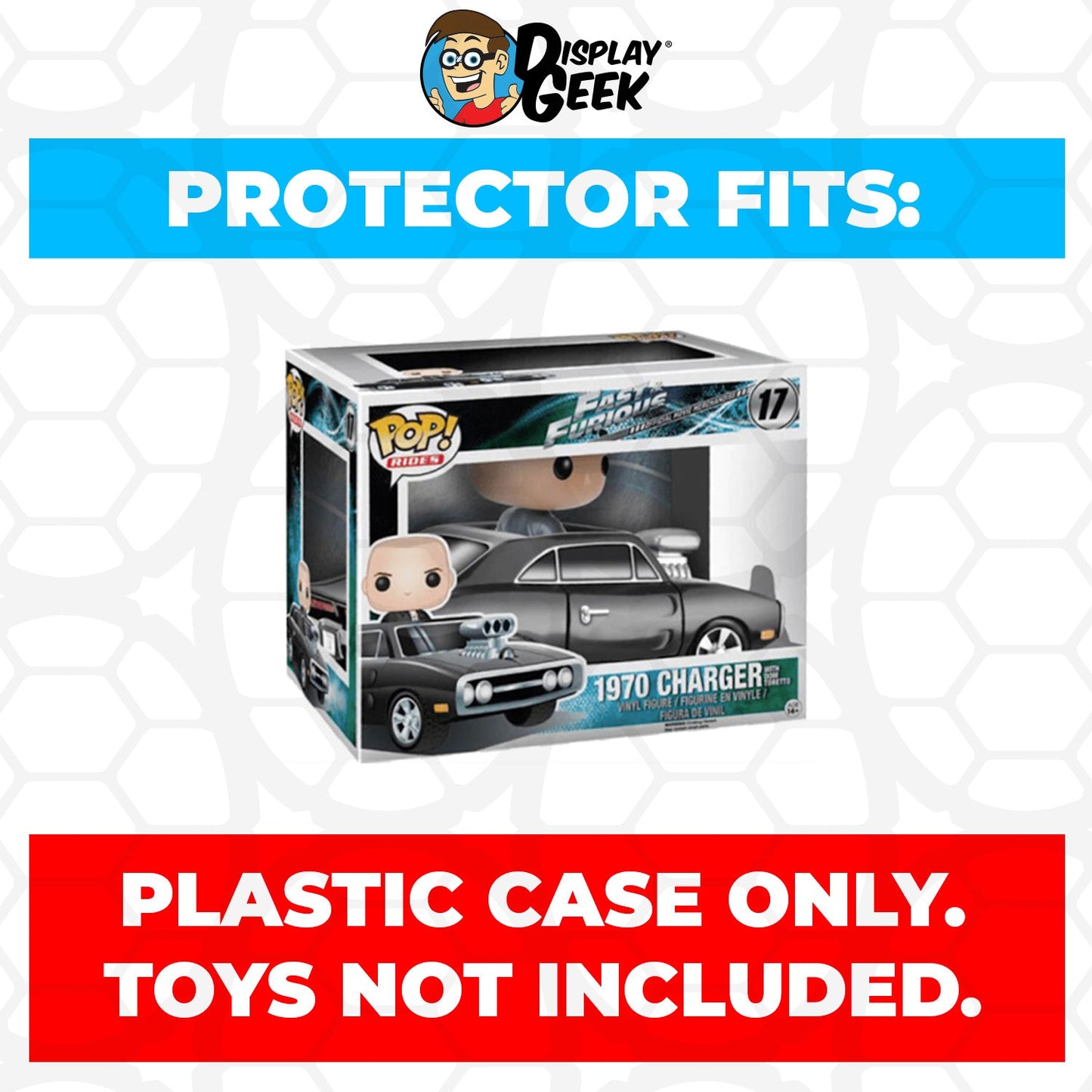 Pop Protector for Charger 1970 with Dom Toretto #17 Funko Pop Rides