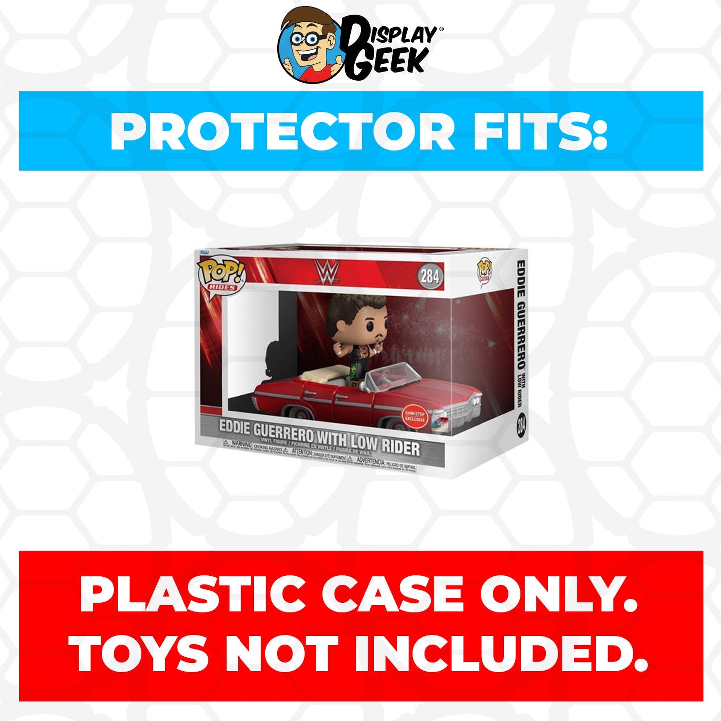 Pop Protector for Eddie Guerrero with Low Rider #284 Funko Pop Rides