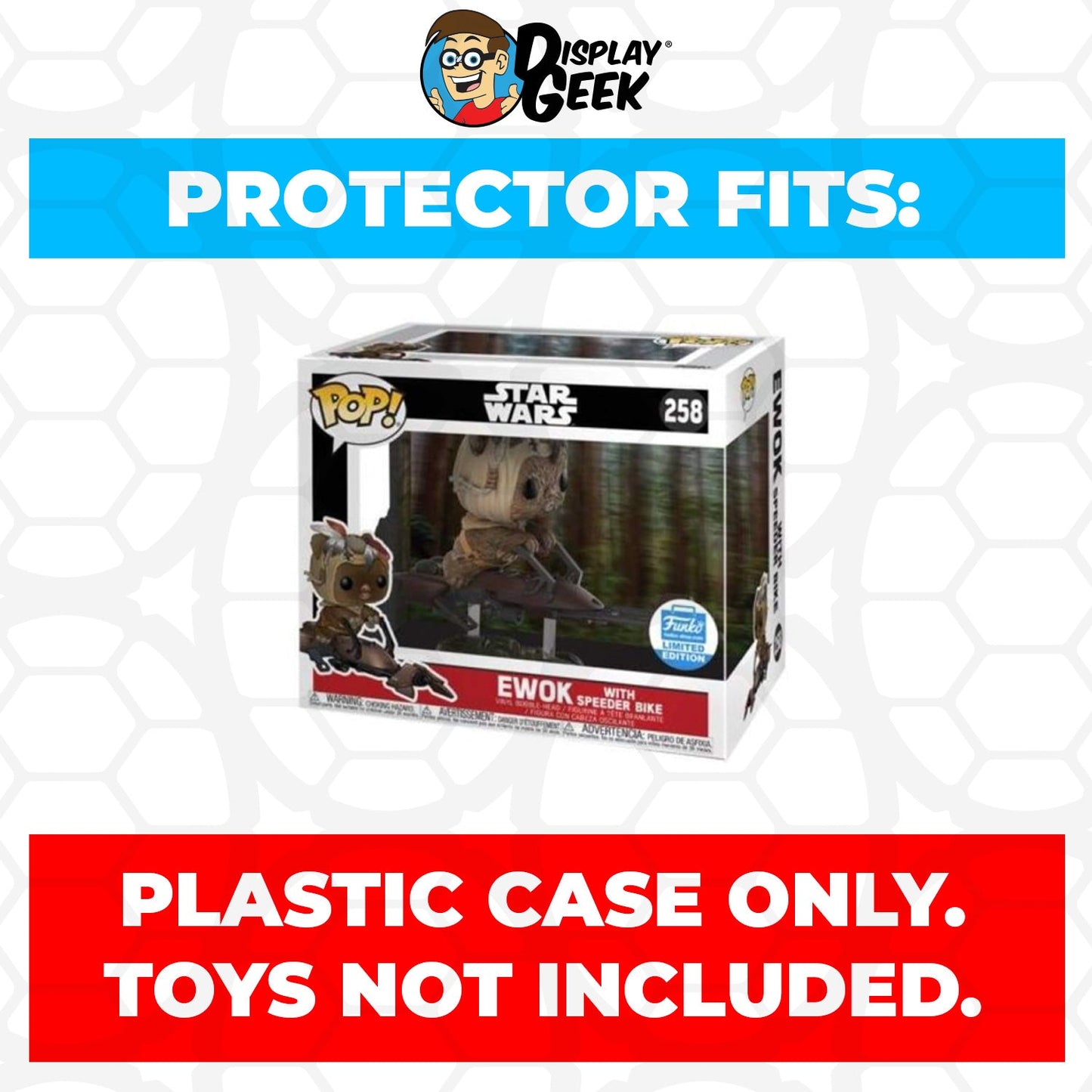 Pop Protector for Ewok with Speeder Bike #258 Funko Pop Rides