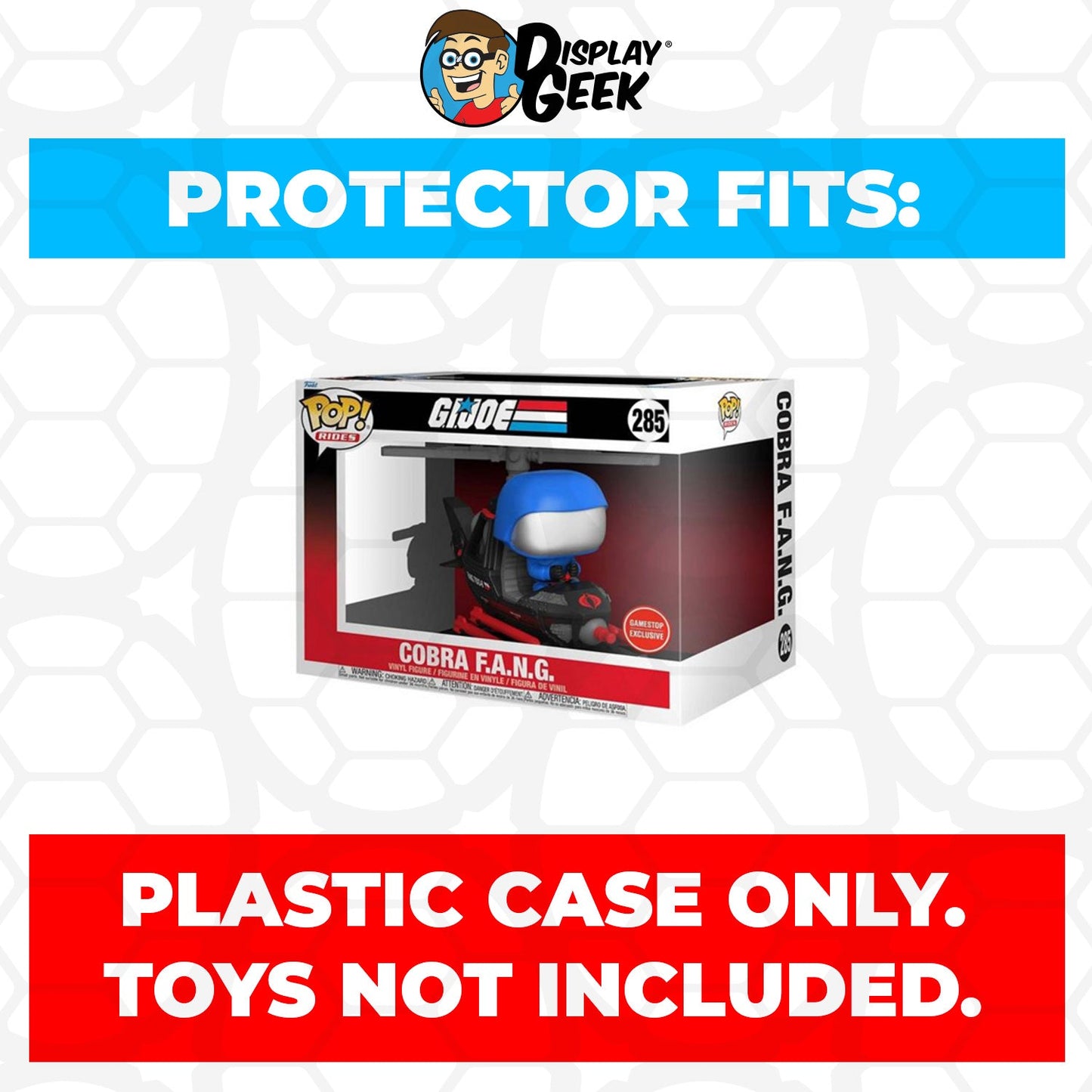 Pop Protector for G.I. Joe Cobra F.A.N.G. #285 Funko Pop Rides