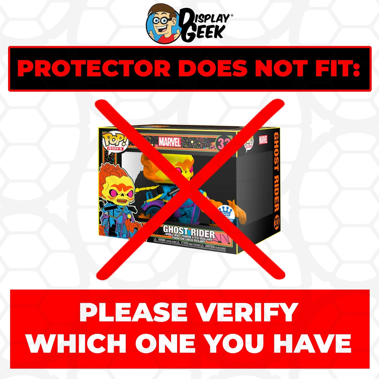 Pop Protector for Ghost Rider Motorcycle #33 PX Previews Funko Pop Rides