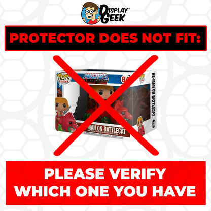 Pop Protector for He-Man on Battle Cat Flocked #84 Funko Pop Rides