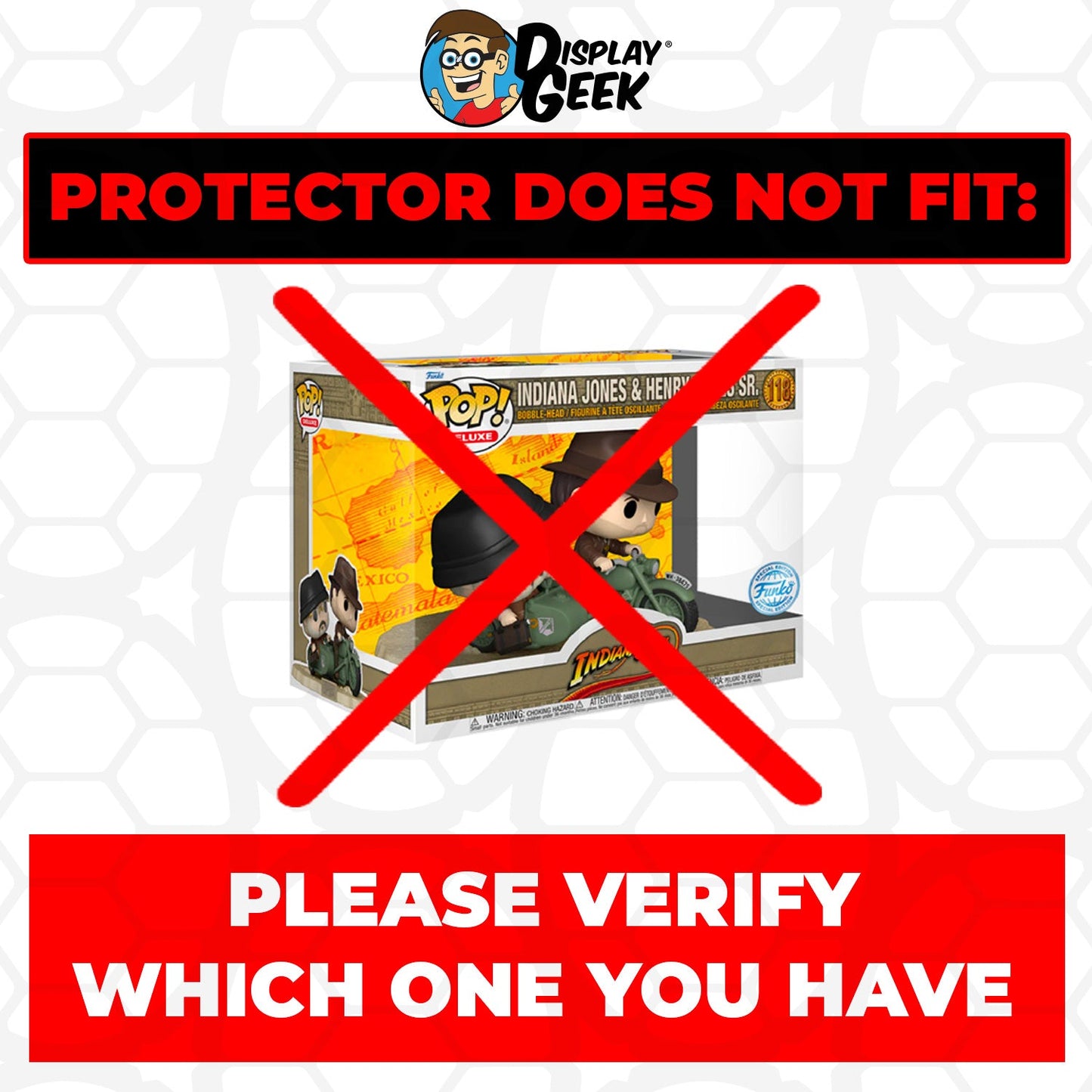 Pop Protector for Indy's Ride NYCC #19 Funko Pop Rides