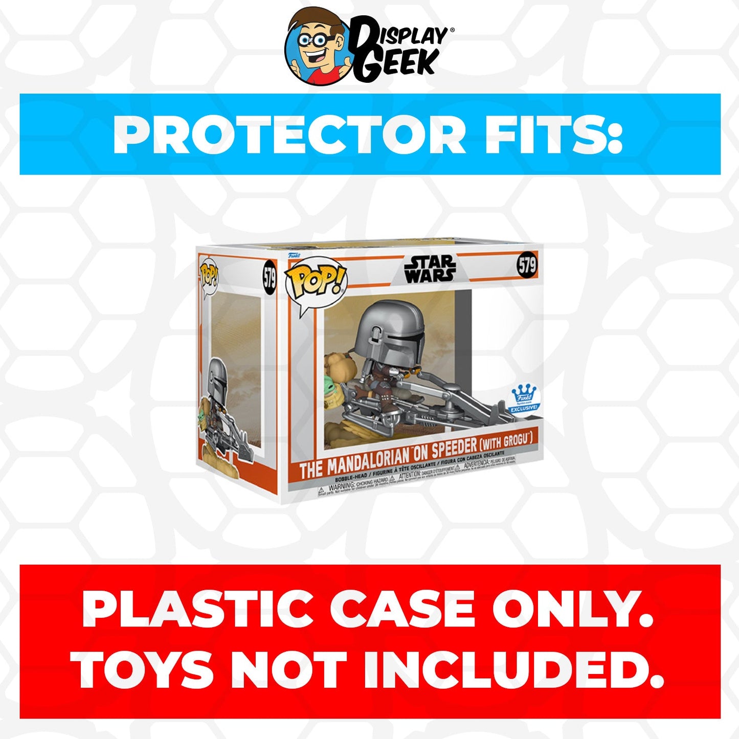 Pop Protector for The Mandalorian on Speeder with Grogu #579 Funko Pop Rides
