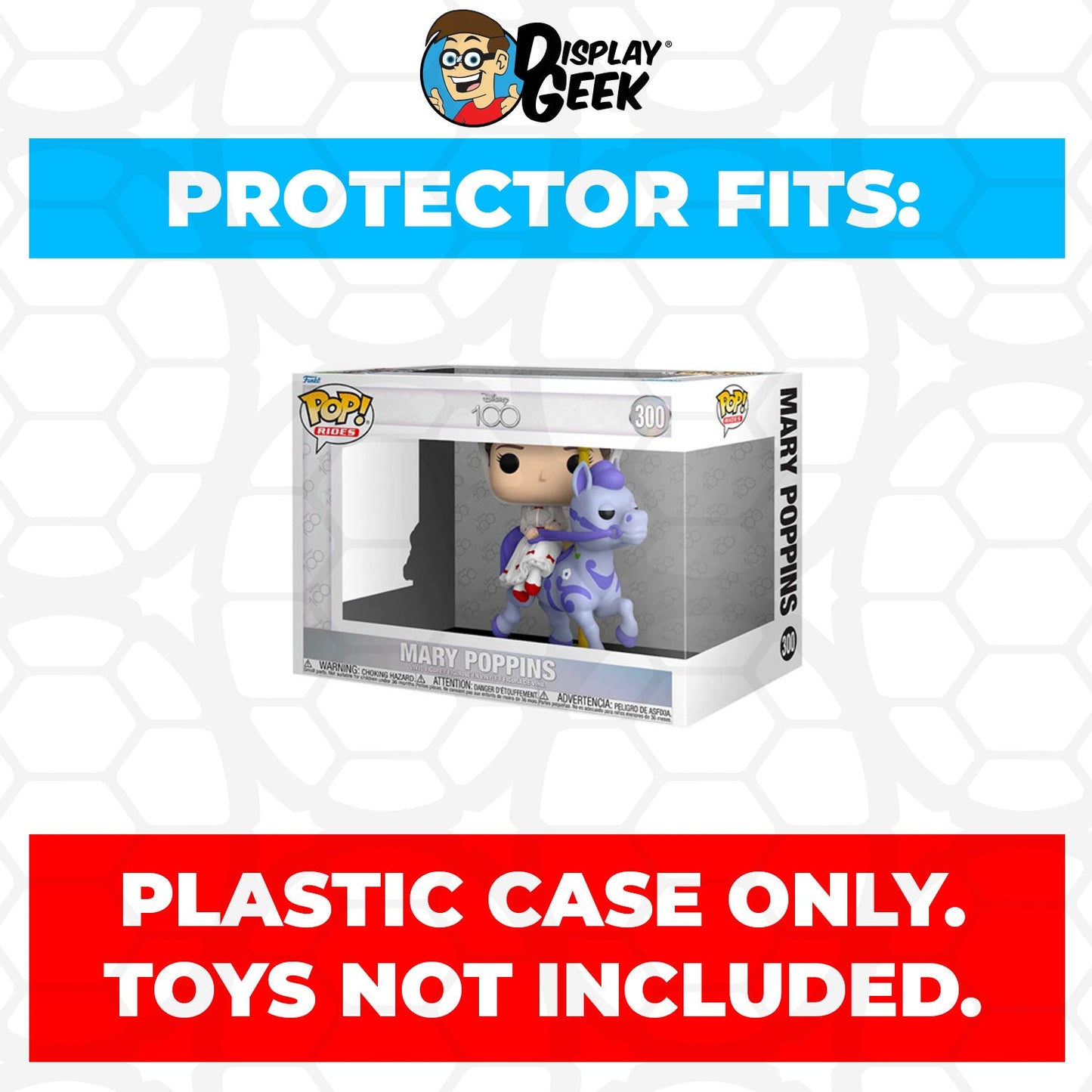 Pop Protector for Mary Poppins on Carousel Horse #300 Funko Pop Rides