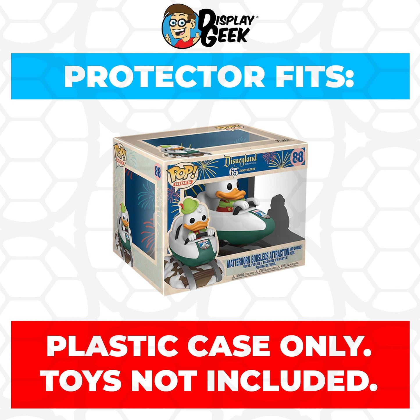 Pop Protector for Matterhorn Bobsled Attraction Donald Duck #88 Funko Pop Rides