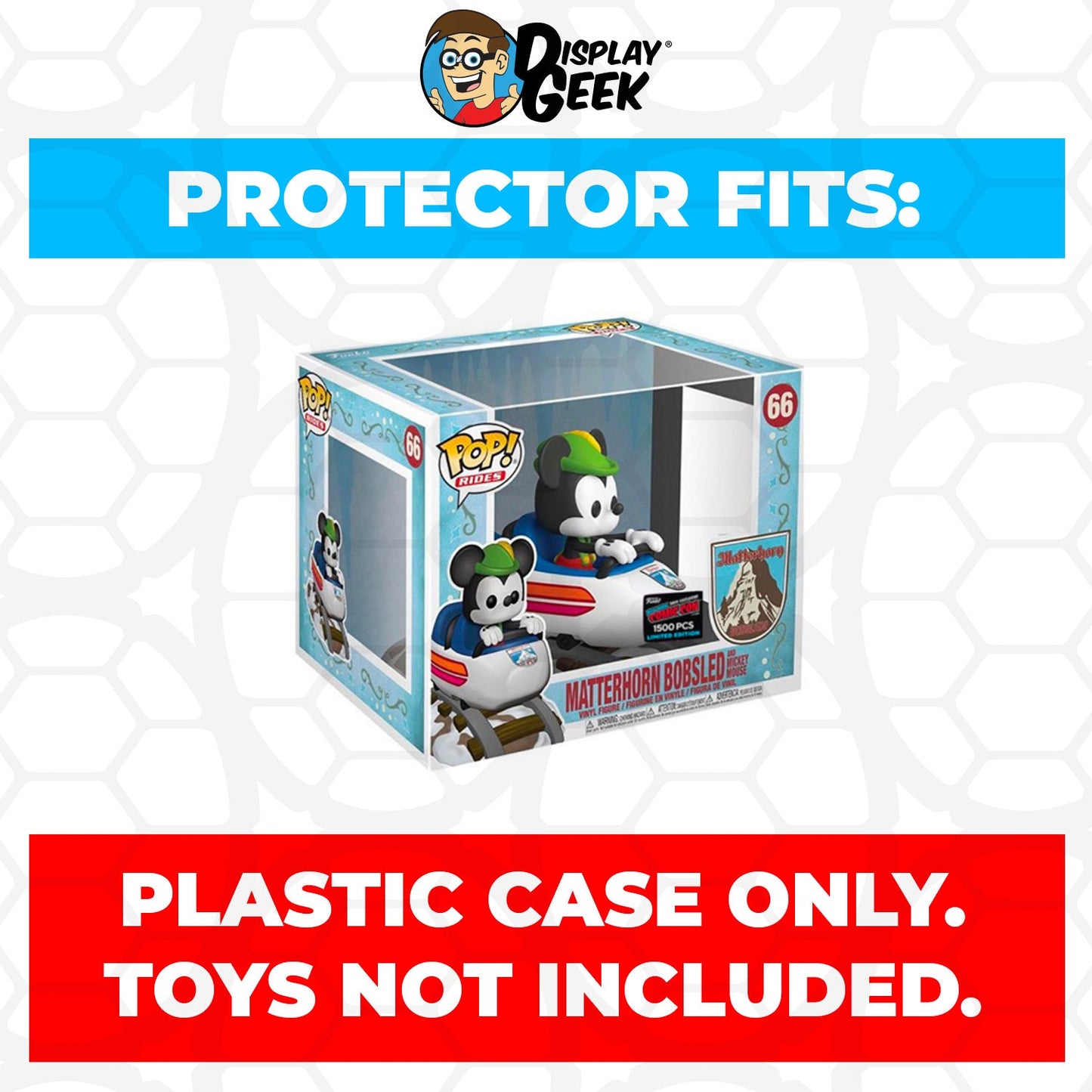 Pop Protector for Matterhorn Bobsled and Mickey Mouse NYCC #66 Funko Pop Rides
