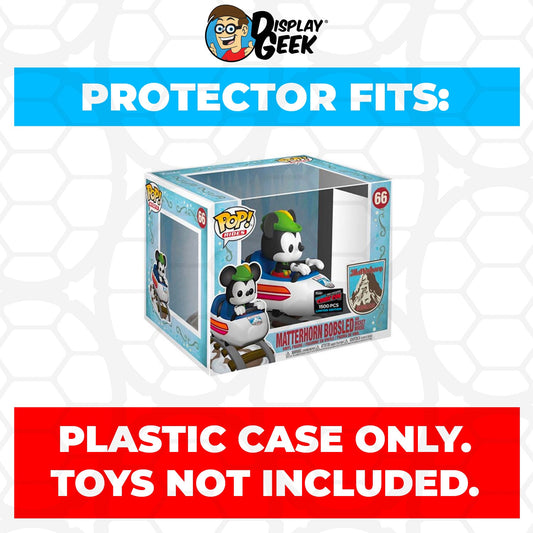 Pop Protector for Matterhorn Bobsled and Mickey Mouse NYCC #66 Funko Pop Rides
