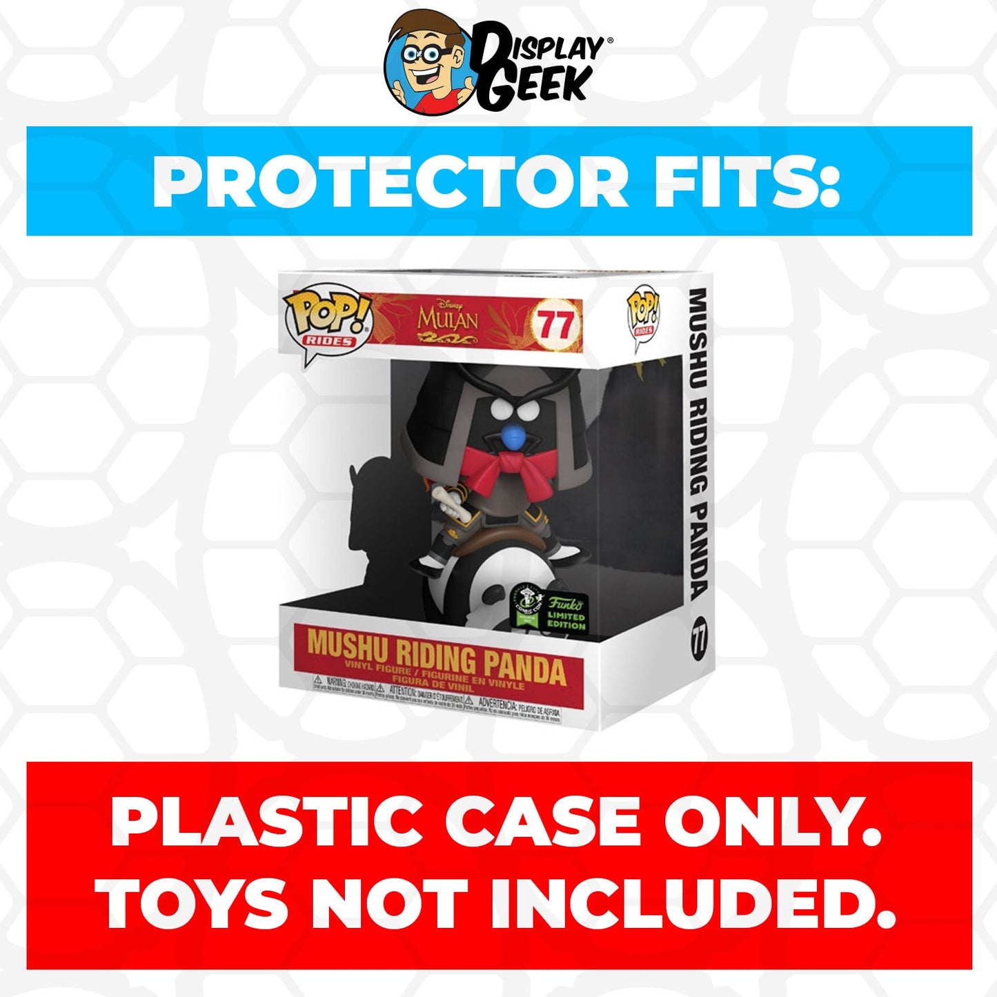 Pop Protector for Funko Pop Rides Mulan Riding Khan #76
