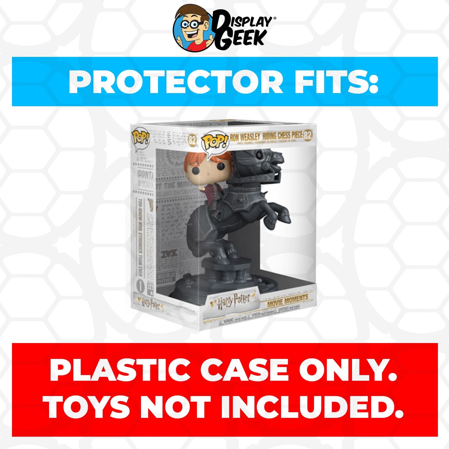 Pop Protector for Ron Weasley Riding Chess Piece #82 Funko Pop Movie Moments