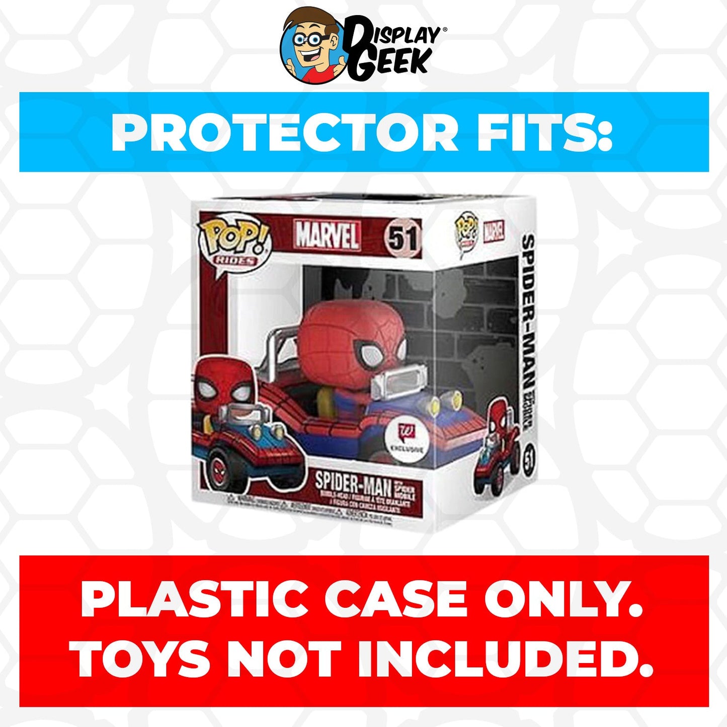 Pop Protector for Spider-Man With Spider-Mobile #51 Funko Pop Rides