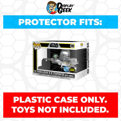 Pop Protector for Mandalorian in N1 Starfighter with Grogu #592 Funko Pop Rides