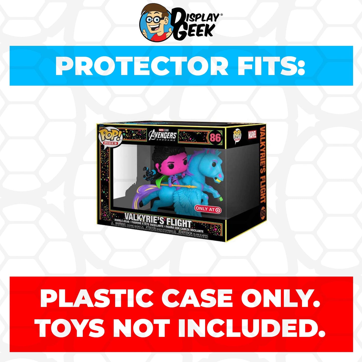 Pop Protector for Valkyrie's Flight Blacklight #86 Funko Pop Rides
