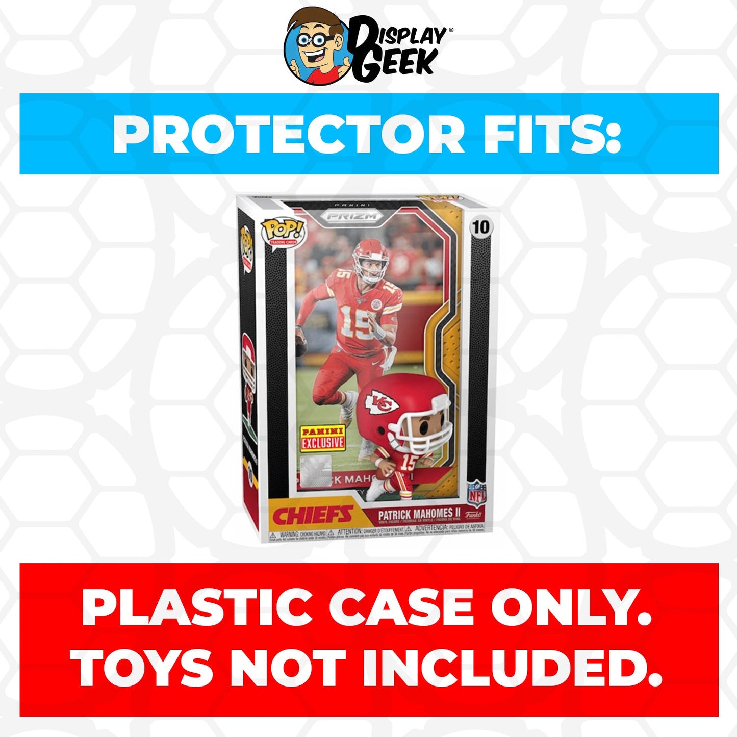 Pop Protector for Patrick Mahomes Kansas City Chiefs #10 Funko Trading Cards