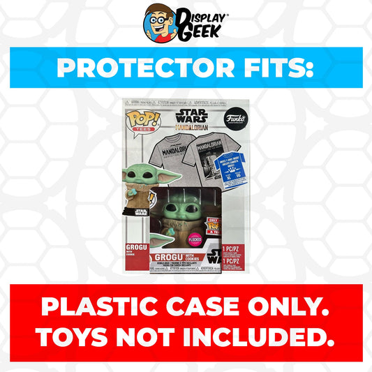 Pop Protector for Pop & Tee Grogu with Cookie Flocked #465 Funko Box