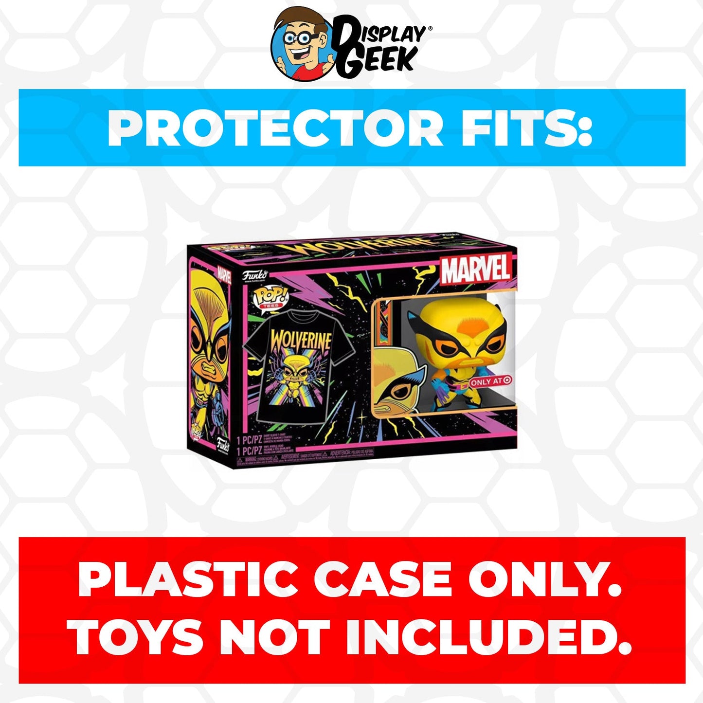 Pop Protector for Pop & Tee Wolverine Blacklight #802 Funko Box