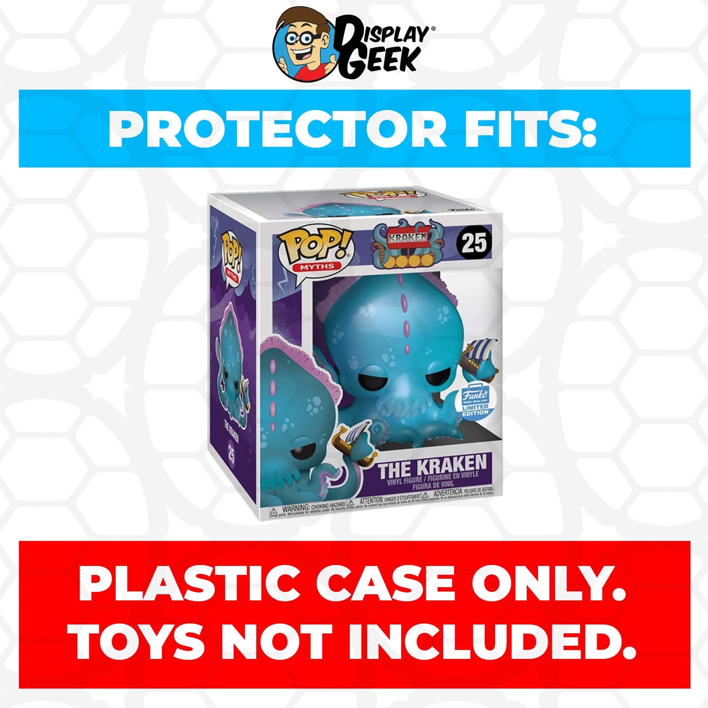 Pop Protector for 6 inch The Kraken #25 Super Size Funko Pop