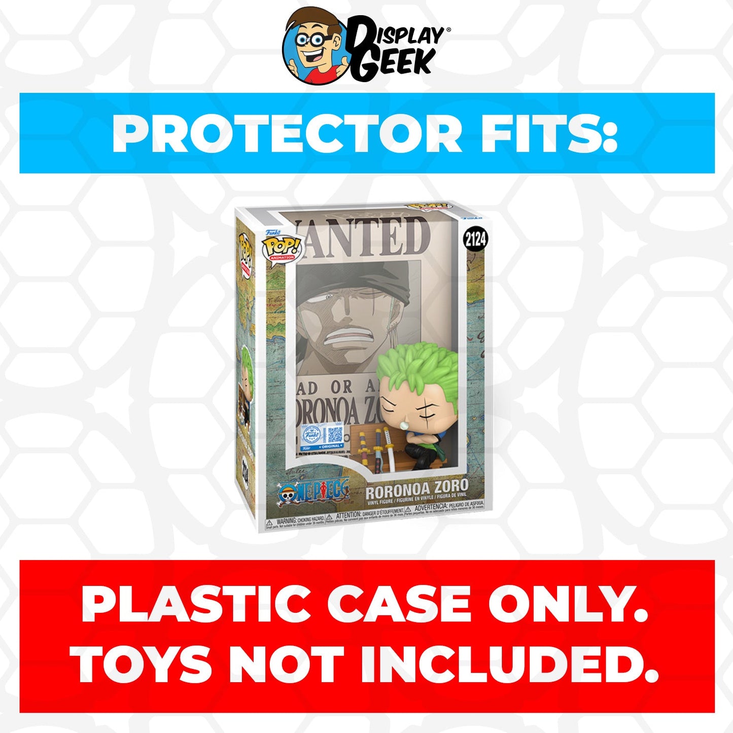 Pop Protector for Funko Pop Covers One Piece Wanted Poster Sanji #2571 Box